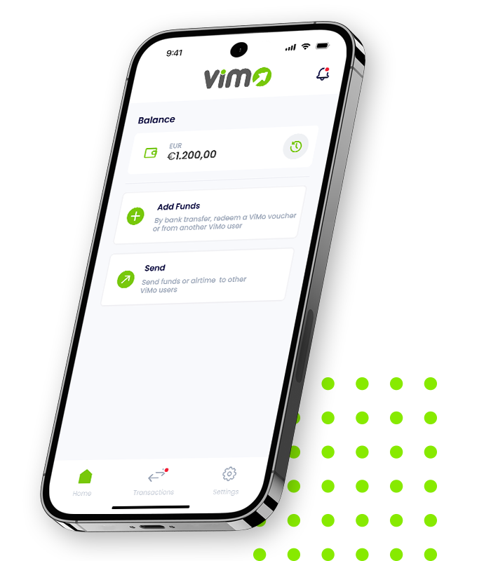 ViMo app phone mockup